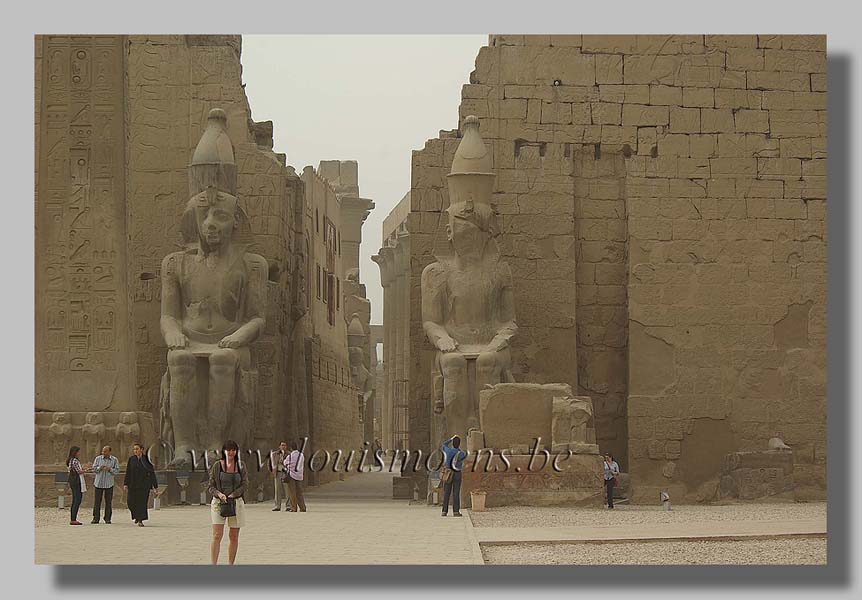 De tempel van Luxor. foto louis moens